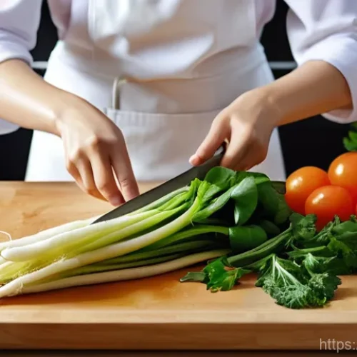 Home 26 한식조리 실무에서 필요한 주요 레시피 - **Prompt 1: A Skilled Cook Selecting and Preparing Fresh Korean Ingredients**
A vibrant, sunlit ...