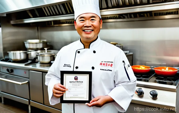 중식조리 자격증 필기 기출문제 분석 - A person in their late 30s or early 40s, dressed in a practical, neat top, is seated intensely focus... 중식조리 자격증 필기 기출문제 분석 - A person in their late 30s or early 40s, dressed in a practical, neat top, is seated intensely focus...